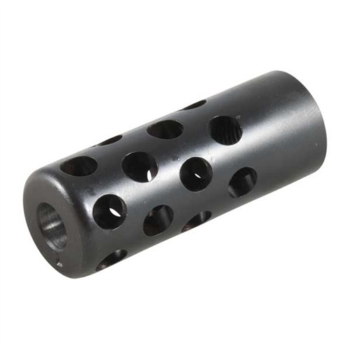 QUIET MUZZLE BRAKE 7MM QUIET MUZZLE BRAKE 7 MM 1/2-28 STEEL BLUED QUIET MUZZLE BRAKE 7MM QUIET MUZZLE BRAKE 7 MM 1/2-28 STEEL BLUED