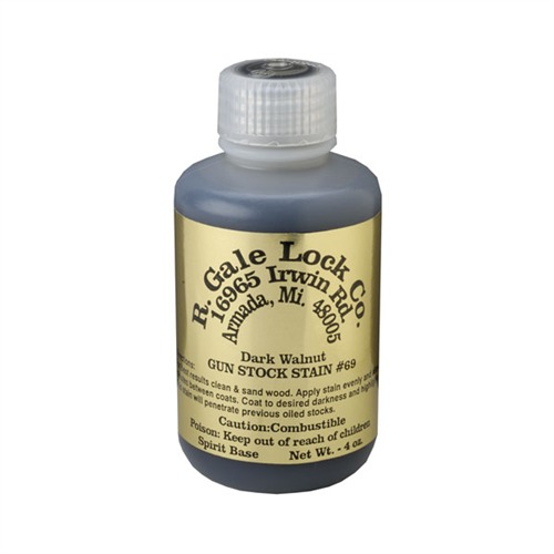 GUN STOCK STAIN DARK WALNUT STAIN, 4OZ. GUN STOCK STAIN DARK WALNUT STAIN, 4OZ.