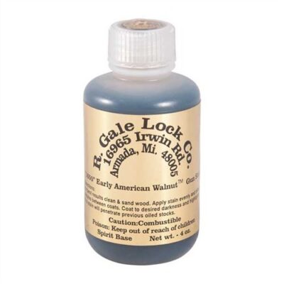 GUN STOCK STAIN EARLY AMERICAN WALNUT STAIN, 4 OZ.