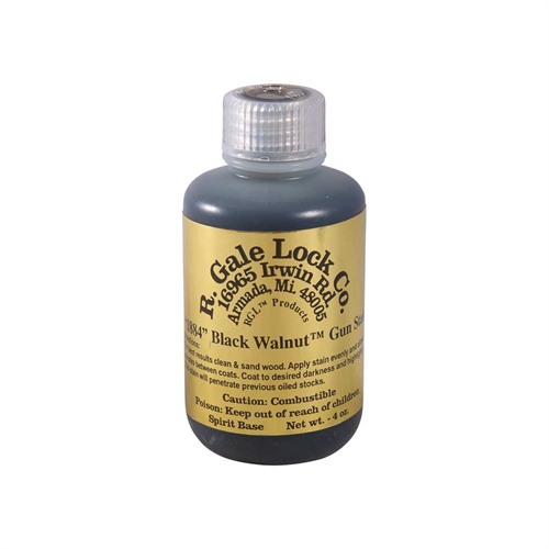 GUN STOCK STAIN 1884 BLACK WALNUT STAIN, 4 OZ. GUN STOCK STAIN 1884 BLACK WALNUT STAIN, 4 OZ.