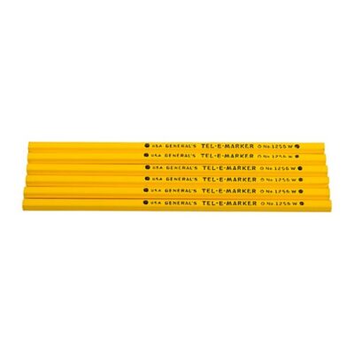 MARK-ON-ANYTHING PENCILS MARK-ON ANYTHING PENCILS, YELLOW, 6 PACK