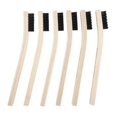 HEAVY-DUTY STRAIGHT WIRE GUNSMITH BRUSHES GUNSMITH HEAVY DUTY BRUSH, NYLON, STRAIGHT, 6 PACK