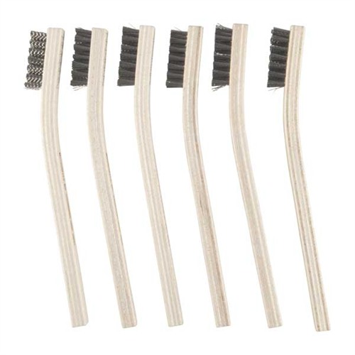 HEAVY-DUTY CRIMPED WIRE GUNSMITH BRUSHES GUNSMITH HEAVY DUTY BRUSH, SS  WIRE, CRIMPLED, 6 PACK