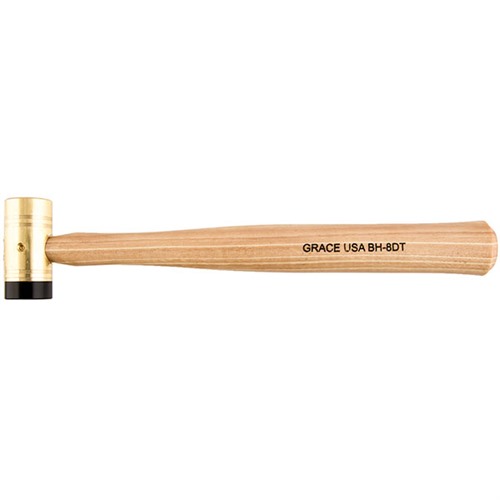DELRIN-TIPPED BRASS HAMMER DELRIN TIPPED BRASS HAMMER 8OZ