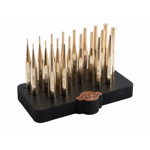 20 PIECE BRASS PUNCH SET W/BENCH BLOCK 20 PIECE BRASS PUNCH SET W/BENCH BLOCK