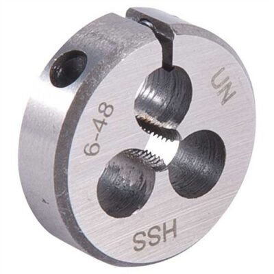 WIRE GAUGE CARBON DIES ROUND WIRE GAUGE CARBON DIE 13/16” DIAMETER 6-48 THREAD