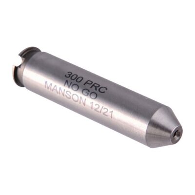 MANSON PRECISION RIMLESS CARTRIDGE HEADSPACE GAUGE 300 PRC NO GO HEADSPACE GAUGE STEEL