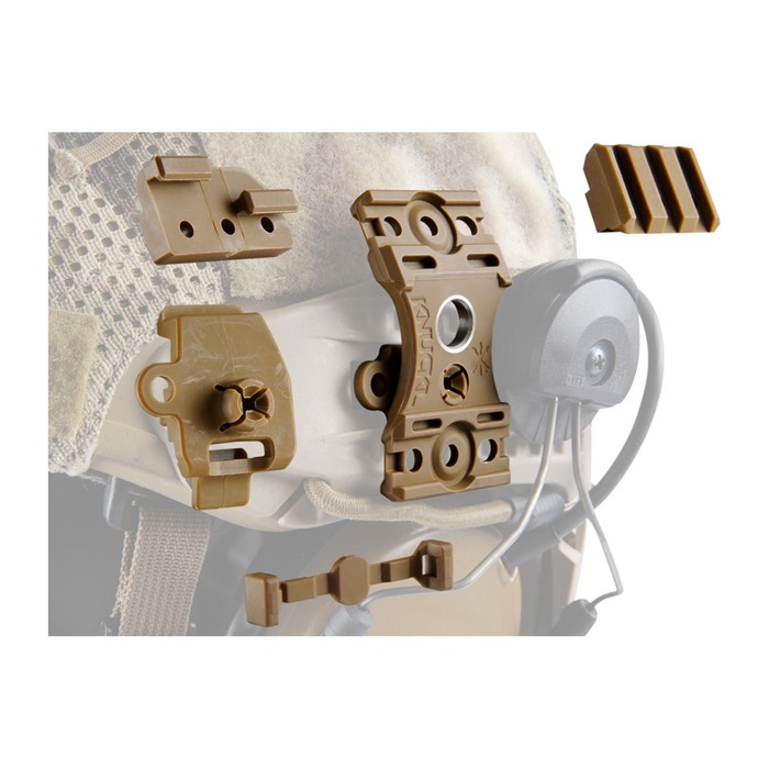 KNUCKL HELMET MOUNT KIT KNUCKL KIT NO LANYARD FLAT DARK EARTH KNUCKL HELMET MOUNT KIT KNUCKL KIT NO LANYARD FLAT DARK EARTH