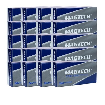 STEEL CASE 9MM LUGER HANDGUN AMMO 9MM LUGER 115GR FULL METAL JACKET 1,000 CASE