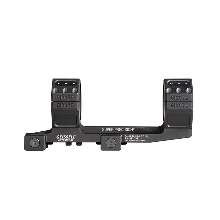 SUPER PRECISION ZERO COMPROMISE SCOPE MOUNT 36MM 1.54” HIGH 20 MOA ZERO COMPROMISE SCOPE MOUNT BLACK