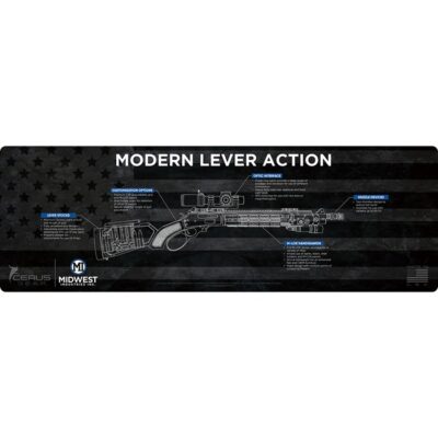 BENCH MATS GUN MAT LEVER ACTION SERIES 36”X12” BLACK
