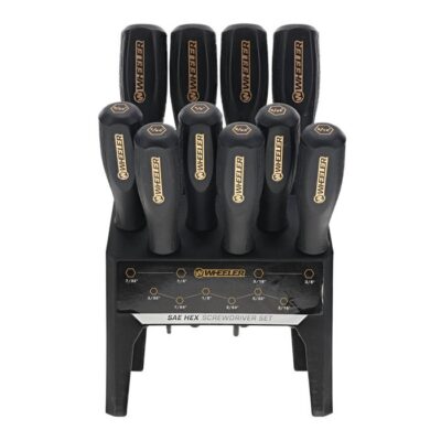 SAE HEX BENCHTOP SCREWDRIVER SET SAE HEX BENCHTOP SCREWDRIVER SET 10-PIECE