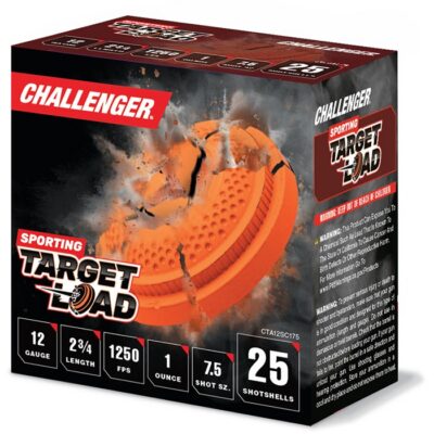 SPORTING CLAY 12 GAUGE 2-3/4” #7.5 SHOT SHOTGUN AMMO SPORTING CLAY 12 GAUGE 2-3/4” 1OZ #7.5 SHOT 1250FPS 250/CASE