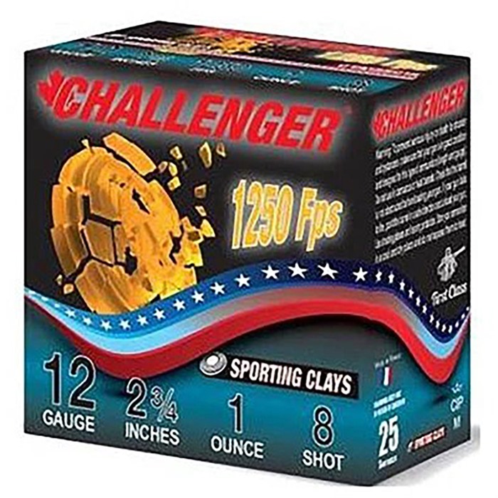 SPORTING CLAY 12 GAUGE 2-3/4” #8 SHOT SHOTGUN AMMO SPORTING CLAY 12 GAUGE 2-3/4” 1OZ #8 SHOT 1250 FPS 250/CASE SPORTING CLAY 12 GAUGE 2-3/4” #8 SHOT SHOTGUN AMMO SPORTING CLAY 12 GAUGE 2-3/4” 1OZ #8 SHOT 1250 FPS 250/CASE