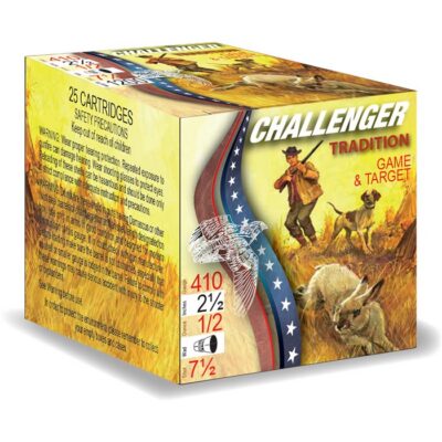 FIRST CLASS TARGET LOAD 410 BORE 2-1/2” #7.5 SHOT SHOTGUN AMMO FIRST CLASS TARGET LD 410 BORE 2-1/2” 1/2OZ #7.5 SHOT 250/CS