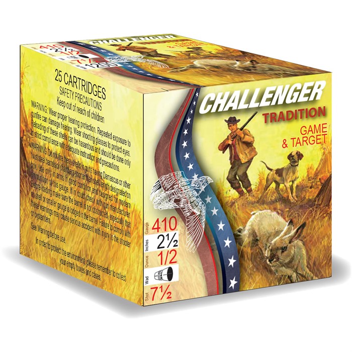FIRST CLASS TARGET LOAD 410 BORE 2-1/2” #7.5 SHOT SHOTGUN AMMO FIRST CLASS TARGET LD 410 BORE 2-1/2” 1/2OZ #7.5 SHOT 250/CS FIRST CLASS TARGET LOAD 410 BORE 2-1/2” #7.5 SHOT SHOTGUN AMMO FIRST CLASS TARGET LD 410 BORE 2-1/2” 1/2OZ #7.5 SHOT 250/CS
