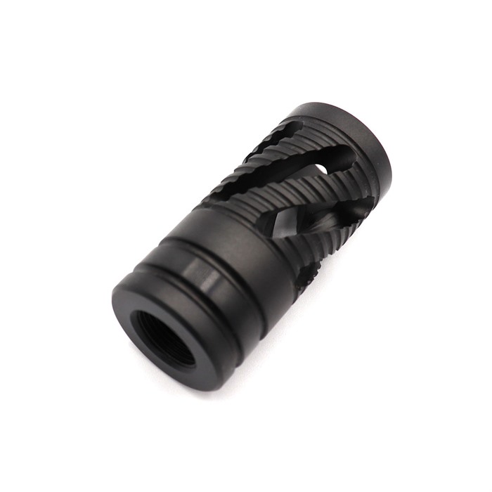 MUZZLE BRAKE FOR RUGER 10/22 MUZZLE BRAKE .920” FOR RUGER 10/22 LR BLACK MUZZLE BRAKE FOR RUGER 10/22 MUZZLE BRAKE .920” FOR RUGER 10/22 LR BLACK