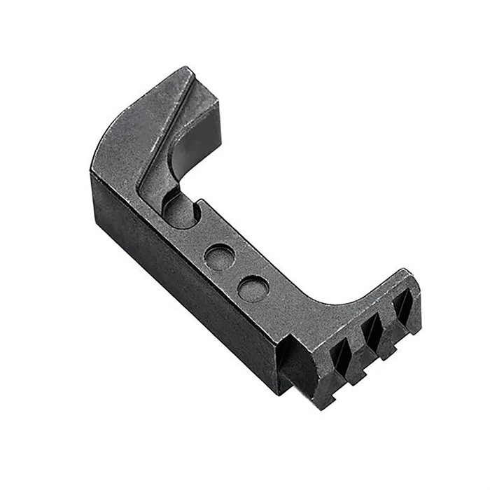 EXTENDED MAGAZINE RELEASES FITS SA15 MAGS FOR GLOCK® 43X/48 EXT. MAG. RELEASE FOR S15 MAGS FIT GLOCK 43X/48 STEEL/BLACK