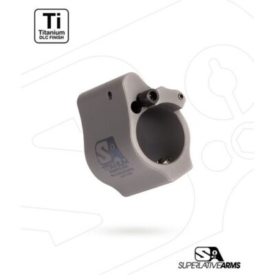 AR-15 SOLID ADJUSTABLE GAS BLOCK AR-15 SOLID TITANIUM ADJUSTABLE GAS BLOCK .750” GRAY