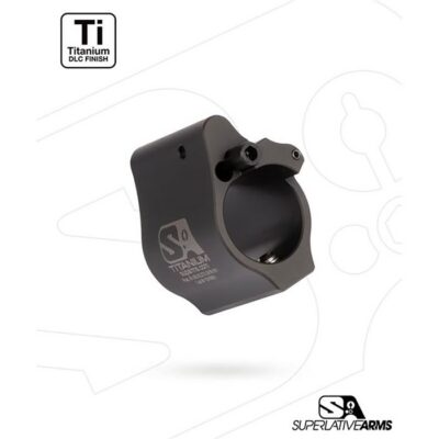 AR-15 SOLID ADJUSTABLE GAS BLOCK AR-15 SOLID TITANIUM ADJUSTABLE GAS BLOCK .875” BLACK
