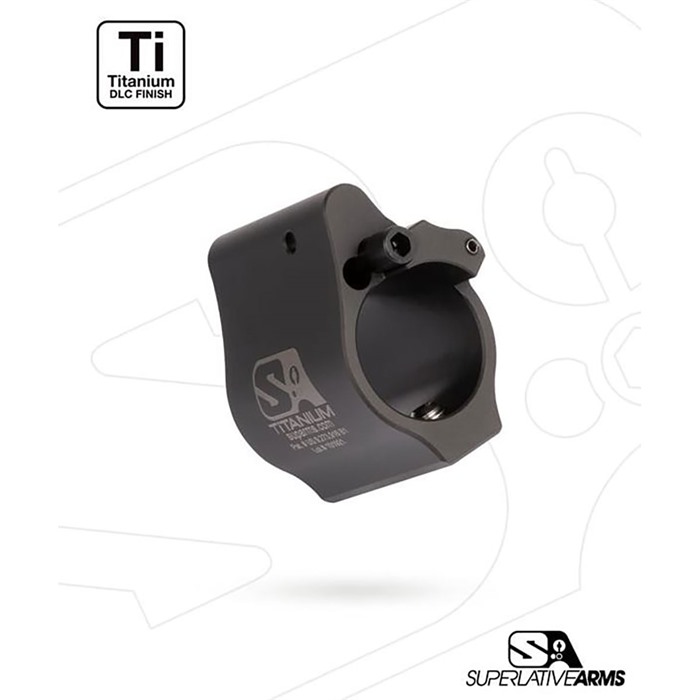 AR-15 SOLID ADJUSTABLE GAS BLOCK AR-15 SOLID TITANIUM ADJUSTABLE GAS BLOCK .936” BLACK