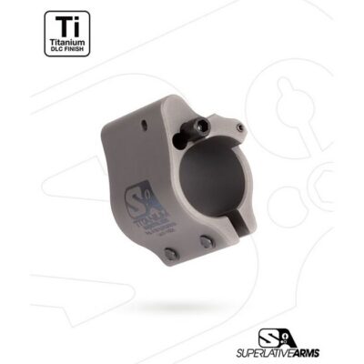 AR-15 CLAMP ON ADJUSTABLE GAS BLOCK AR-15 CLAMP ON TITANIUM ADJUSTABLE GAS BLOCK .875” GRAY