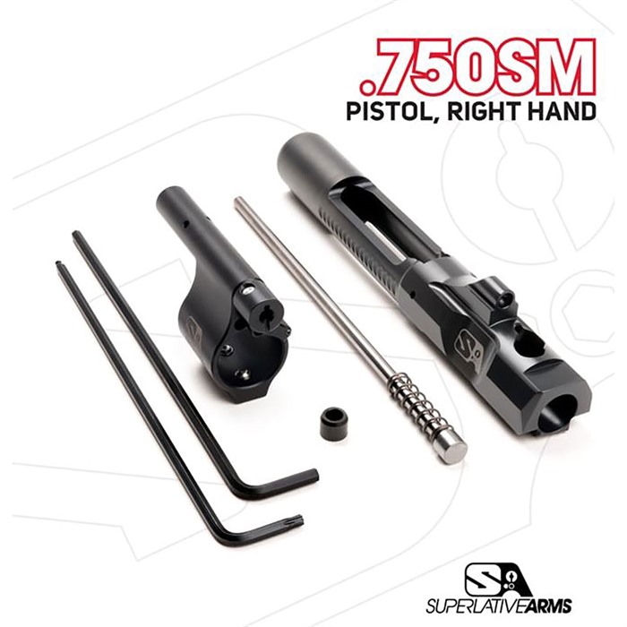 AR-15 ADJUSTABLE PISTON SYSTEM W/0.750” GAS BLOCK RIGHT HAND AR-15 ADJ PISTON SYSTEM W/SOLID .750” GAS BLOCK PISTOL RH
