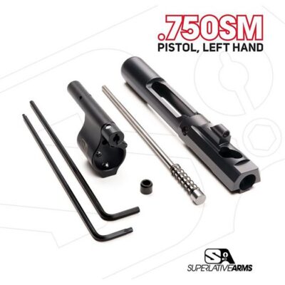 AR-15 ADJUSTABLE PISTON SYSTEM W/0.750” GAS BLOCK LEFT HAND AR-15 ADJ PISTON SYSTEM W/SOLID .750” GAS BLOCK PISTOL LH