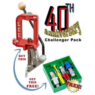 CHALLENGER 40TH ANNIVERSAY PRESS W/3-DIE BREECH LOCK RELOAD DIES 40TH ANNIVERSARY PACK W/44SPL 44MAG CARBIDE 3-DIE SET