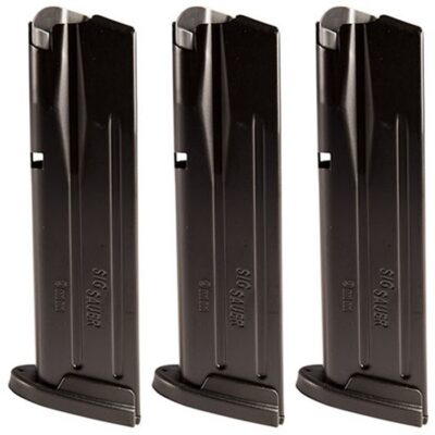 P250/P320 FULL SIZE/CARRY 9MM LUGER HANDGUN MAGAZINES P250/P320 FS MAGAZINE 9MM LUGER 17RD BLACK 3/PACK