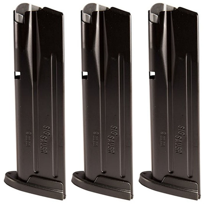 P250/P320 FULL SIZE/CARRY 9MM LUGER HANDGUN MAGAZINES P250/P320 FS MAGAZINE 9MM LUGER 17RD BLACK 3/PACK