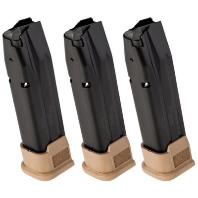 P250/P320 FULL/CARRY 9MM LUGER EXTENDED HANDGUN MAGAZINES P250/P320FS EXTENDED MAGAZINE 9MM LUGER 21RD COYOTE 3/PACK