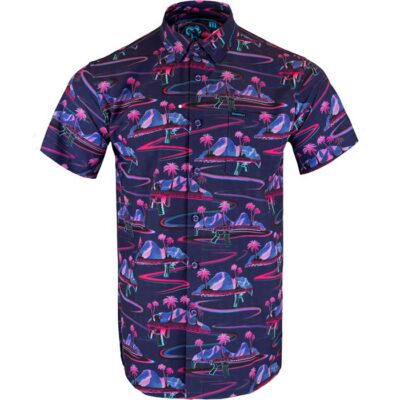 RETRO-RIFLE SHIRT RETRO RIFLE SHORT SLEEVED BUTTON DOWN SHIRT SMALL