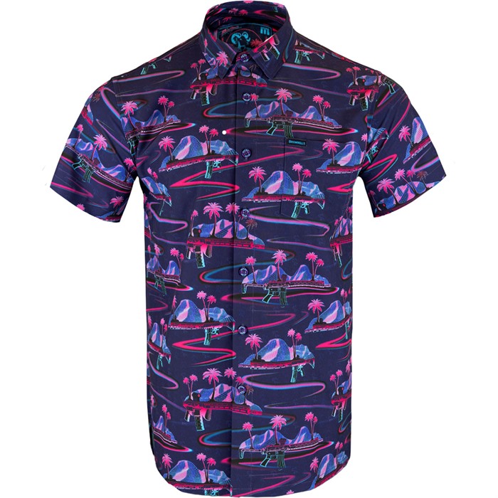 RETRO-RIFLE SHIRT RETRO RIFLE SHORT SLEEVED BUTTON DOWN SHIRT SMALL RETRO-RIFLE SHIRT RETRO RIFLE SHORT SLEEVED BUTTON DOWN SHIRT SMALL