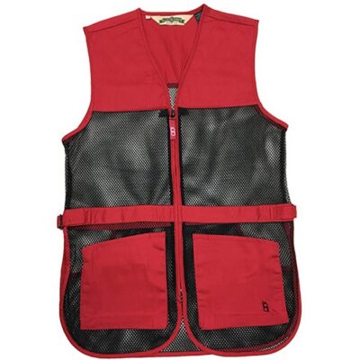 FULL MESH DUAL PAD SHOOTING VEST FULL MESH DUAL PAD SHOOTING VEST RED M