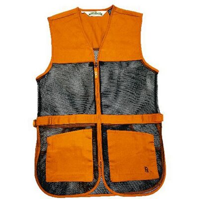 FULL MESH DUAL PAD SHOOTING VEST FULL MESH DUAL PAD SHOOTING VEST ORANGE 2XL