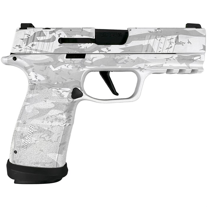 P365 XMACRO TACOPS CUSTOM 9MM WHITE MULTI CAM SEMI-AUTO HANDGUN P365-XMACRO TACOPS 9MM 3.7” BBL (4)17RD WHITE MULTI CAMO