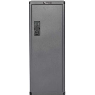 GUN CABINET WITH DIGITAL LOCK GUN CABINET W/DIGITAL LOCK 18-GUN 55” H X 21” W X 18” D BLK