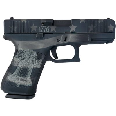 19 GEN 5 CUSTOM 9MM LUGER STARS AND STRIPES SEMI-AUTO HANDGUN GLOCK 19 GEN5 9MM LUGER 4.02” BBL (3)15RD STARS AND STRIPES