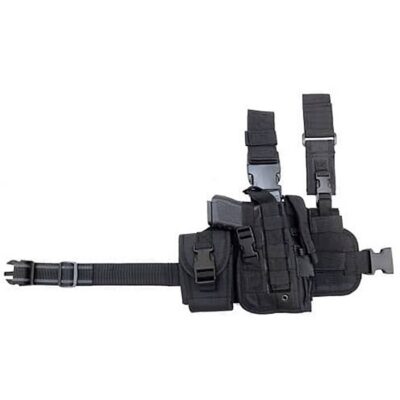 CACTUS JACK TACTICAL DROP LEG HOLSTER W/MAG POUCH CACTUS JACK TACTICAL DROP LEG HOLSTER W/MAG POUCH BLACK