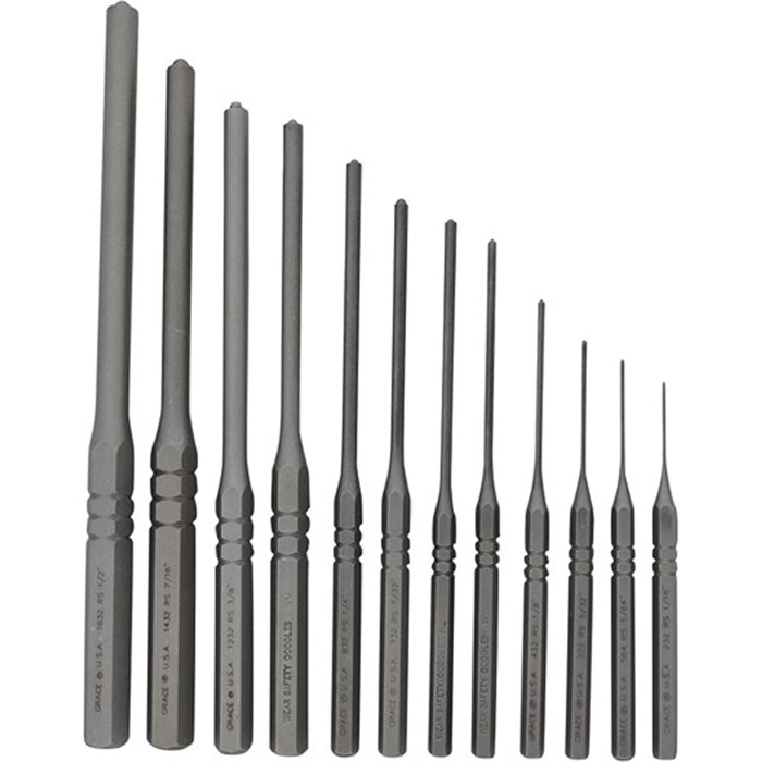 STEEL ROLL PIN PUNCHES 12 PIECE STEEL ROLL PIN PUNCH SET STEEL ROLL PIN PUNCHES 12 PIECE STEEL ROLL PIN PUNCH SET