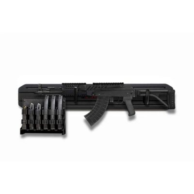 MINMOD RAIL RACK W/MAG PACK HANGER FOR AR-308/AK-47 MIDMOD RAIL RACK W/MAG PACK HANGER FOR AR-308/AK-47