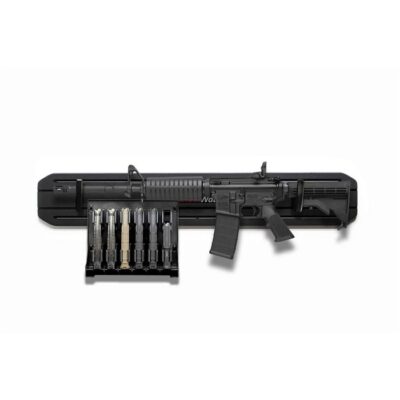MINMOD RIFLE RACK W/MAG PACK HANGER FOR AR-15 MINMOD RIFLE RACK W/MAG PACK HANGER FOR AR-15