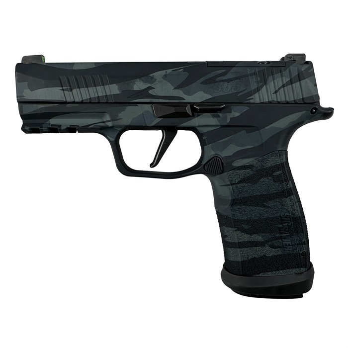 P365 XMACRO TACOPS 9MM LUGER SEMI-AUTO HANDGUN P365-XMACRO TACOPS 9MM 3.7”BBL (4)17RD BLACK MULTI CAMO