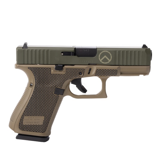 19 GEN 5 9MM LUGER SEMI-AUTO HANDGUN GLOCK 19 GEN 5 9MM LUGER 4.02” BBL (3)15RD SPARTAN FDE/ODG 19 GEN 5 9MM LUGER SEMI-AUTO HANDGUN GLOCK 19 GEN 5 9MM LUGER 4.02” BBL (3)15RD SPARTAN FDE/ODG