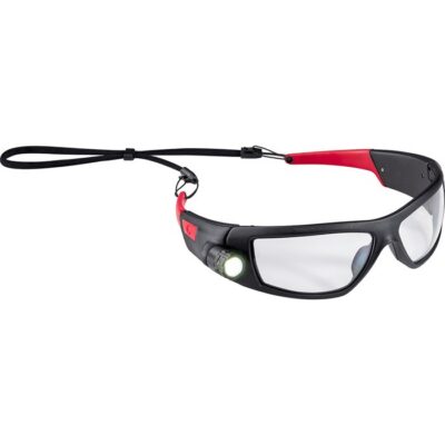 SPG500 SAFETY GLASSES W/BUILT IN LIGHT SPG500 SAFETY GLASSES W/BUILT-IN RECHARGEABLE LIGHT BLK/RED