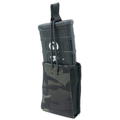 SINGLE RIFLE 7.62MM RIFLE POUCH WITH BUNGEE RETENTION SINGLE RIFLE 7.62MM MAG POUCH W/BNGEE RETENTION MULTICAM BLK