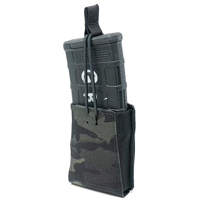 SINGLE RIFLE 7.62MM RIFLE POUCH WITH BUNGEE RETENTION SINGLE RIFLE 7.62MM MAG POUCH W/BNGEE RETENTION MULTICAM BLK