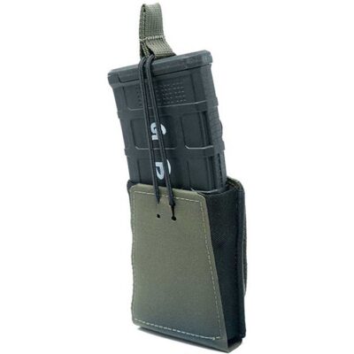 SINGLE RIFLE 7.62MM RIFLE POUCH WITH BUNGEE RETENTION SINGLE RIFLE 7.62MM MAG POUCH W/BUNGEE RETENTION RANGER GRN