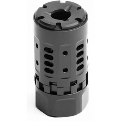 PYRO 2.0 ENHANCED MUZZLE BRAKE W/SD500 BOOSTER & .45 CAL CAP PYRO 2.0 MUZZLE BRAKE W/SD500 BOOSTER & .45 CAL FRONT CAP